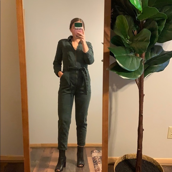 Target Pants - Washed Denim Jumpsuit